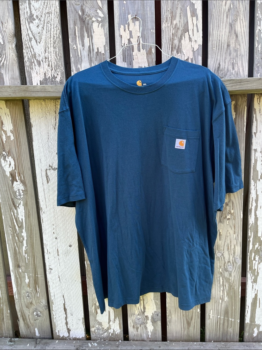 Carhartt Men’s Pocket Tee in Teal Blue